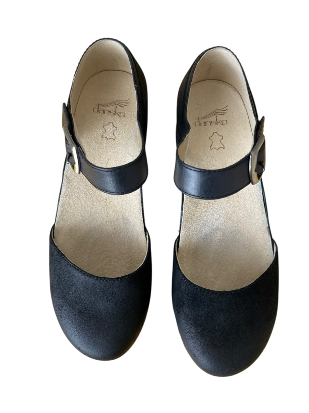 Dansko Mae Black Burnished Suede Mary Jane shoes US9 - Picture 4 of 12